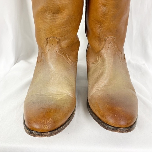 Golden Goose Pony Tall Leather Distressed Riding Boots - Picture 3 of 15